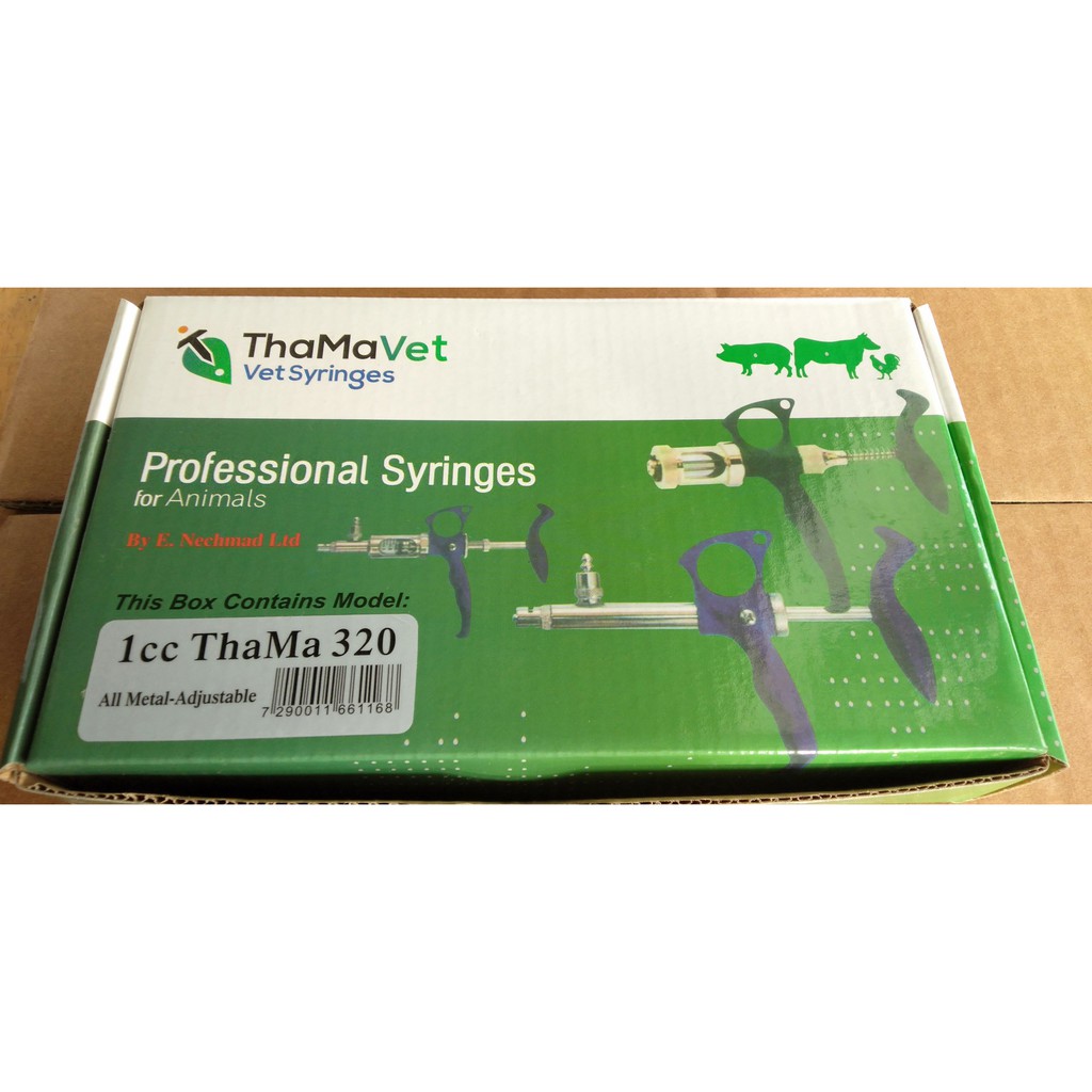 Xilanh tiêm tự động Thama Vet  ống kim loại hoặc Thama Vet ống thủy tinh-HÀNG CHÍNH HÃNG