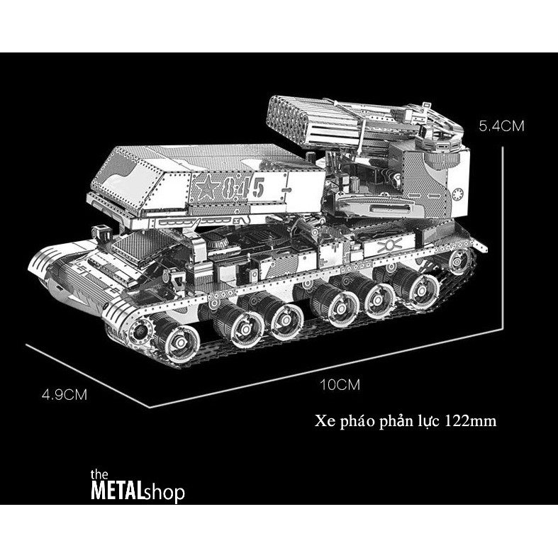 Mô Hình Lắp Ráp Kim Loại xe quân sự