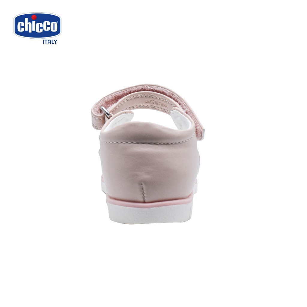 Sandal mát-xa chân bé đính hoa Chicco - Hồng Pinky