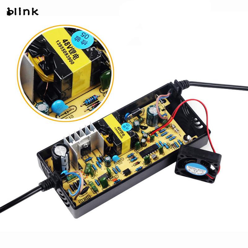 Bộ Sạc Pin 36/48V2A Màu Đen Cho Xe Máy/Xe Đạp Điện