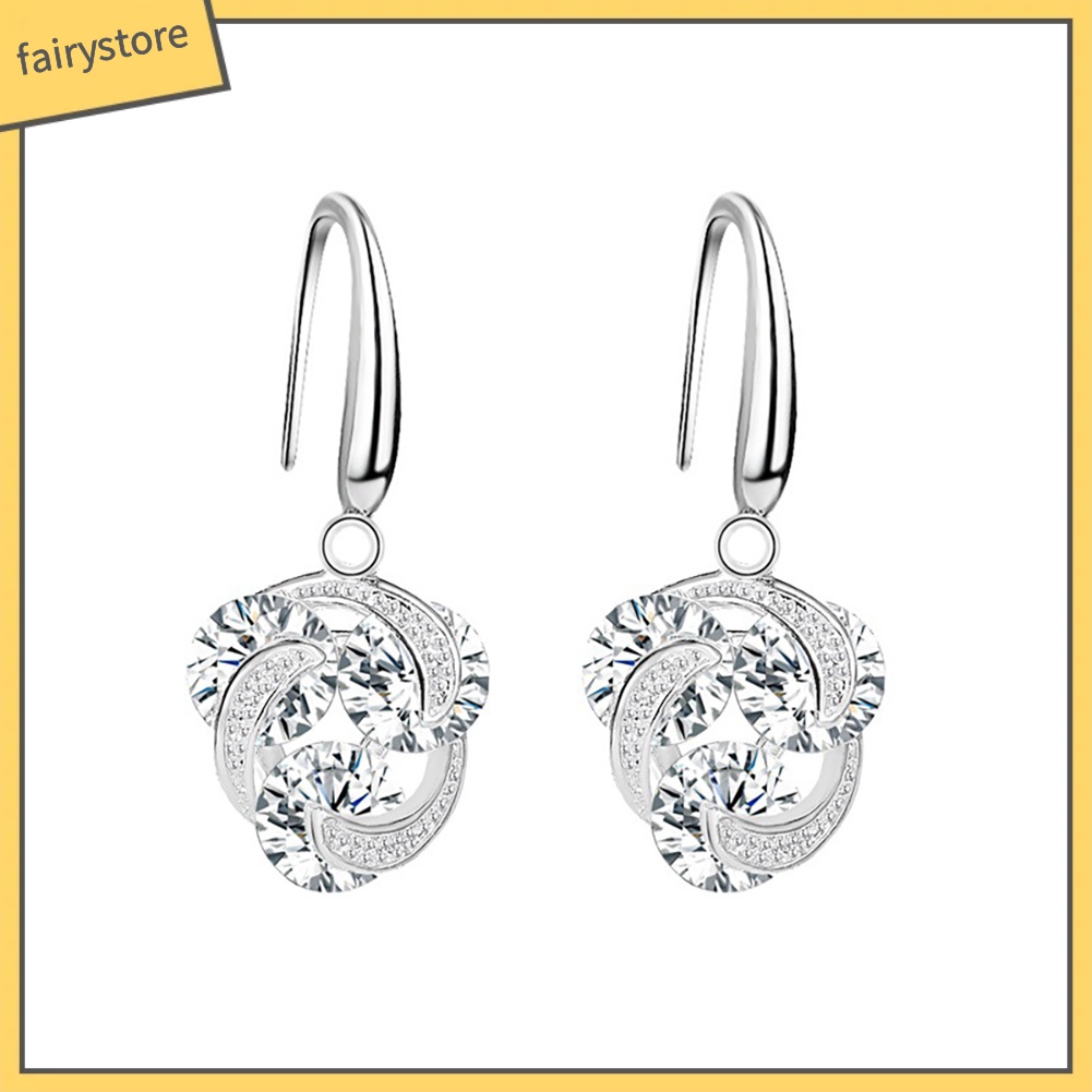 Bông Tai HìNh CốI Xay Gió ĐíNh Đá NhiềU MàU SắC