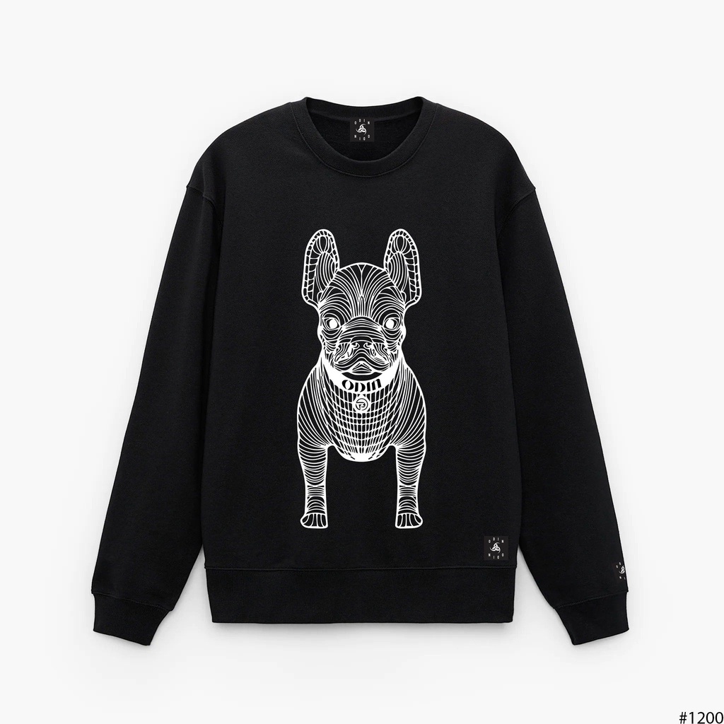 Áo Sweater OD Oversize Psychedelic Dog, áo nỉ dài tay Unisex ODIN CLOTHING