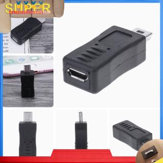 [rememberme]Micro USB Charging Connector Mini USB Male to Micro USB Female Converter Adapter Data Tr