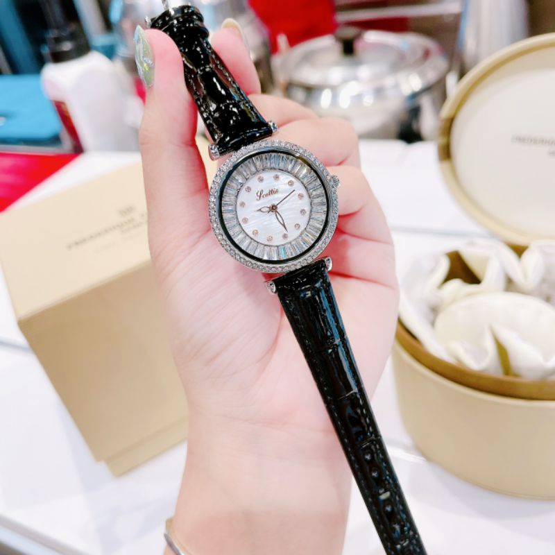 Đồng hồ nữ mặt đá lấp lánh .đeo cực sáng tay
