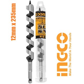 Ingco mũi khoan gỗ xoắn ốc 12li 12mm dài 235mm auger drill bit dbw3221201