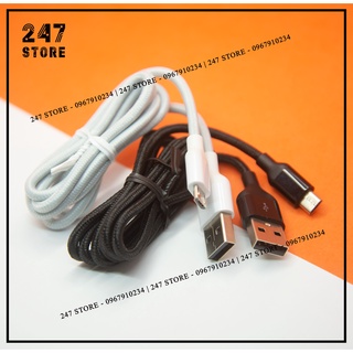 Cáp sạc nhanh 3a micro siêu bền