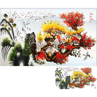 Tranh đính đá Vạn sự như ý