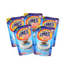 Combo 5 gói Bột tẩy vệ sinh lồng máy giặt Hàn Quốc 450g