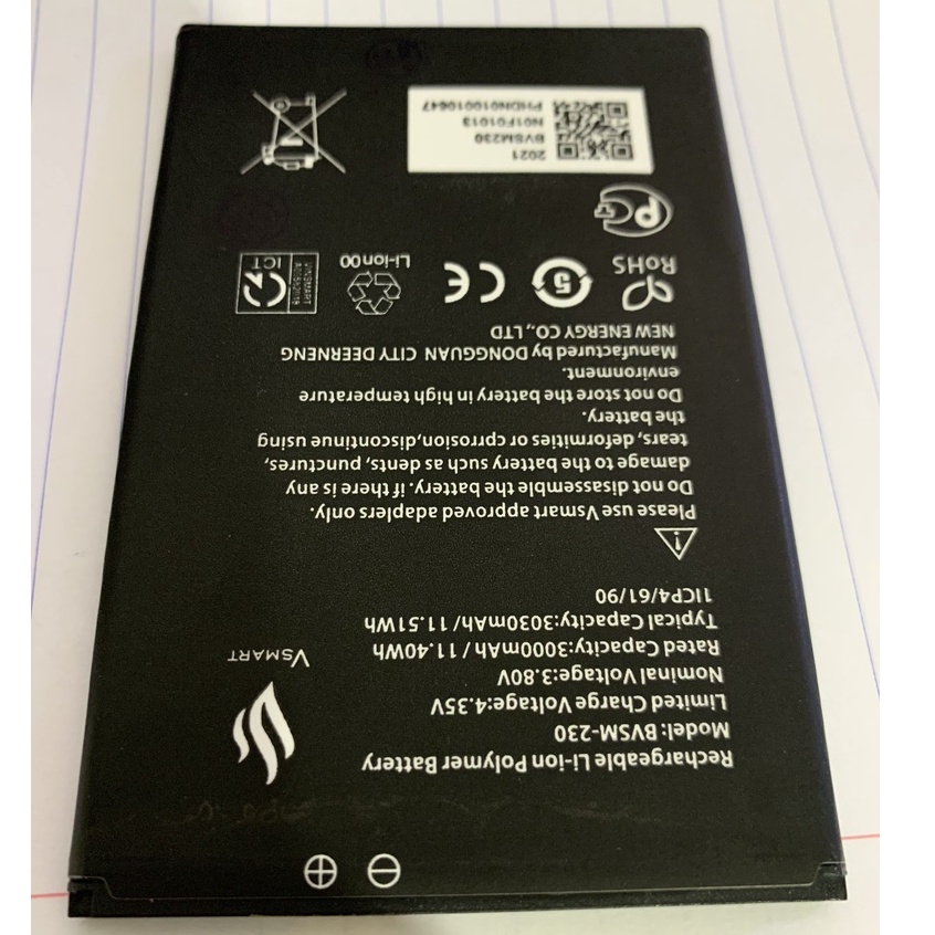 Pin Bee 3 / Vsmart / Bvs M230 / 3000mAh / zin Bảo hành
