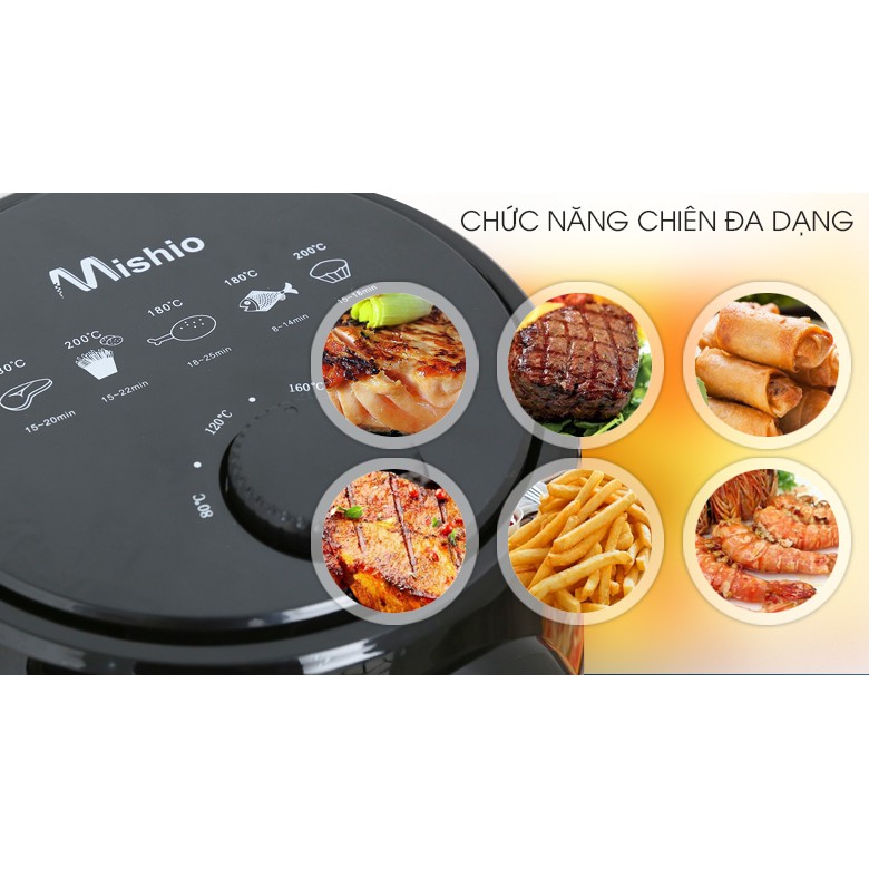 Nồi chiên không dầu Mishio MK-01 3.8 lít