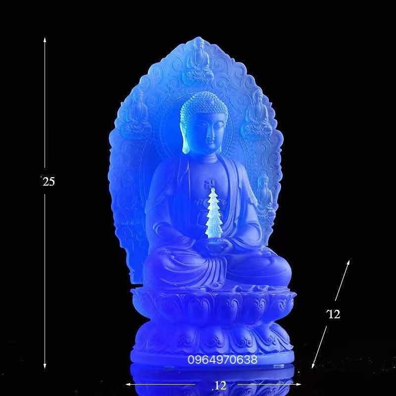 Tượng Phật Dược Sư Hào Quang Lưu Ly
