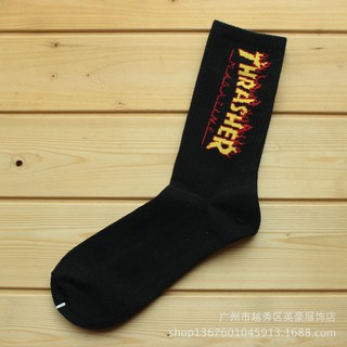 Tất vớ thrasher HUF ngọn lửa - CHẤT DÀY DẶN