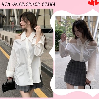 Áo sơ mi hở vai