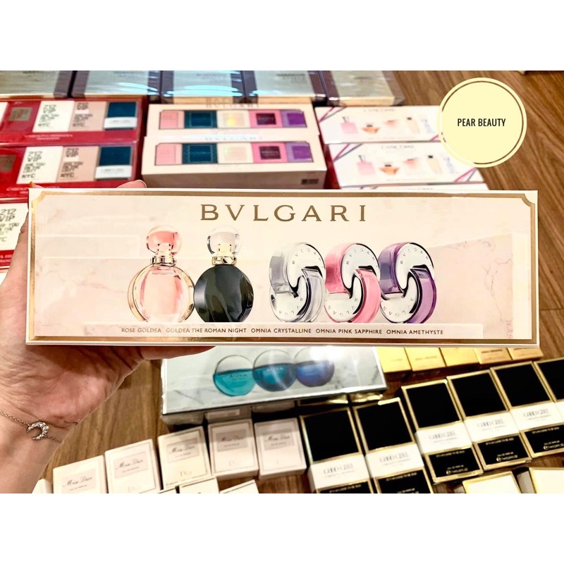 Set nước hoa BVLGARI nữ 5 chai