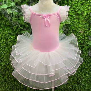 Váy múa tay tiên phối màu hồng trắng (có sỉ từ 5c)