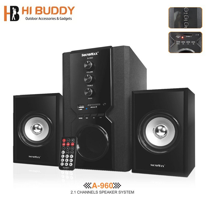 { GIÃM GIÁ } Loa Vi Tính SOUNDMAX A960 Âm Thanh Sống Động HIBUDDY