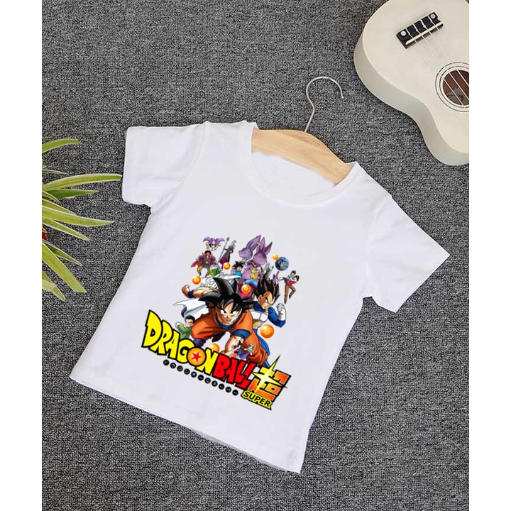 Áo thun bé trai songoku dragonball 7 viên ngọc rồng bé trai nhân vật anime dễ thương GK154 cotton co giãn thoải mái