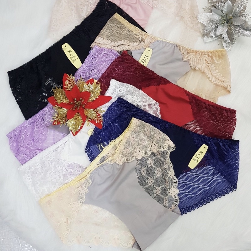 Quần Lót Nữ Ren Hoa Phối Cotton Cao Cấp Rẻ Đẹp - A&ESHOP 768078
