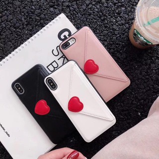 ỐP IPHONE KIỂU BÌA THƯ HÌNH TIM