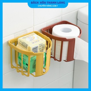 Giỏ Đựng Giấy Vệ Sinh Việt Nhật ❤️FREESHIP❤️ Hộp Đựng Giấy Vệ Sinh Trong Nhà Tắm, Có Miếng Dán Tiện Lợi - Chắc Chắn
