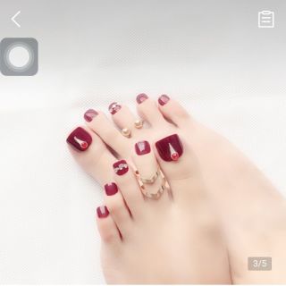 Bộ 24 móng chân giả kèm keo