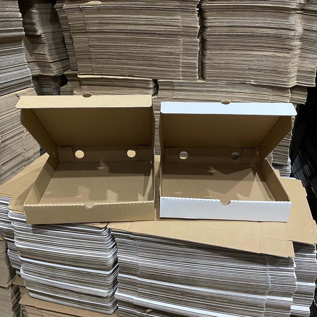 COMBO 20 Hộp carton đựng bánh pizza size 18x18x4cm