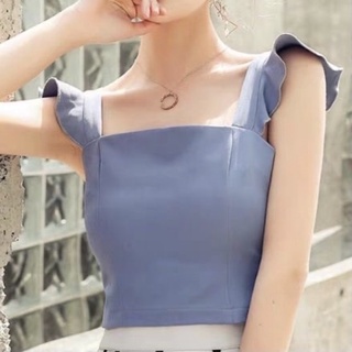 (SẴN) Áo 2 dây bản to dáng ngắn