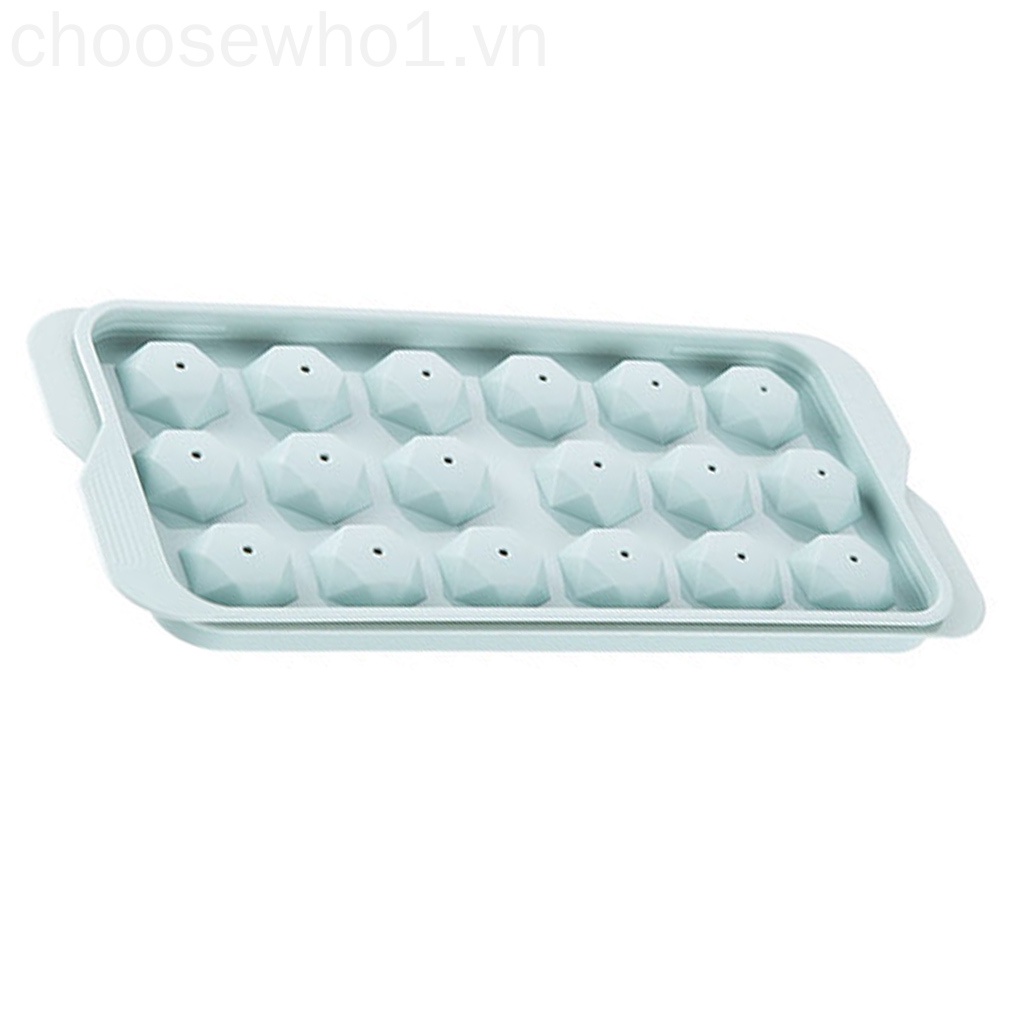 Khuôn Nhựa Làm Đá Viên / Thạch Rau Câu Kèm Nắp Đậy Tiện Dụng Diy 1 Cái