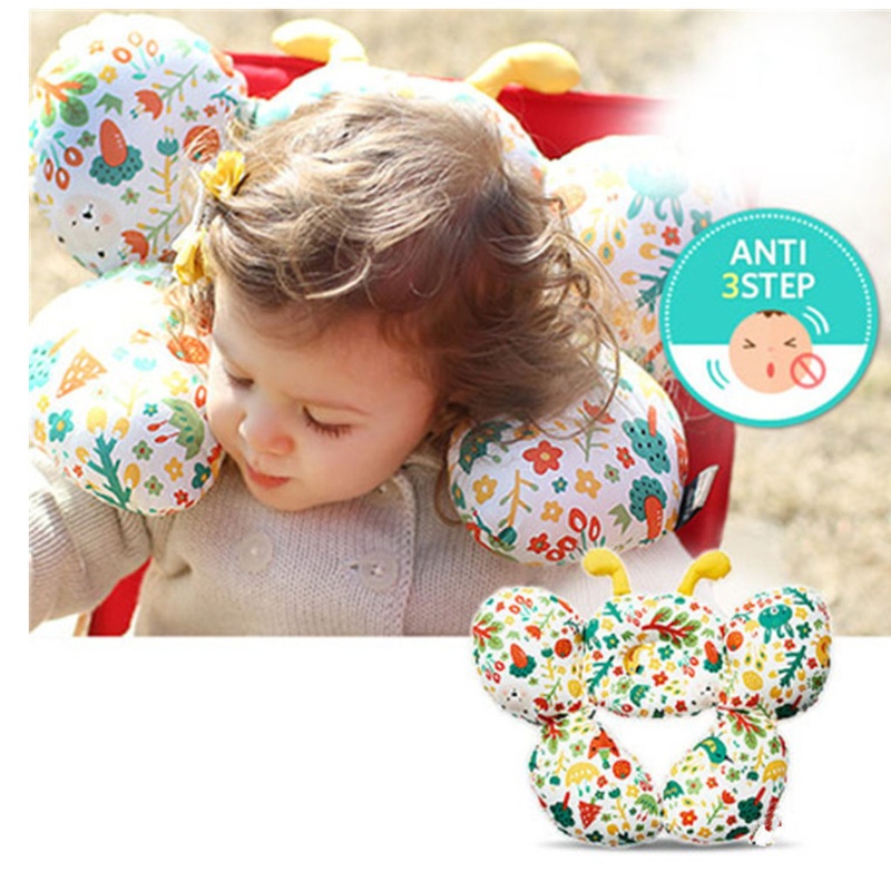Gối Ngủ Cotton Chống Bẹp Đầu Dành Cho Bé Gái Sơ Sinh 3-36 Tháng Tuổi
