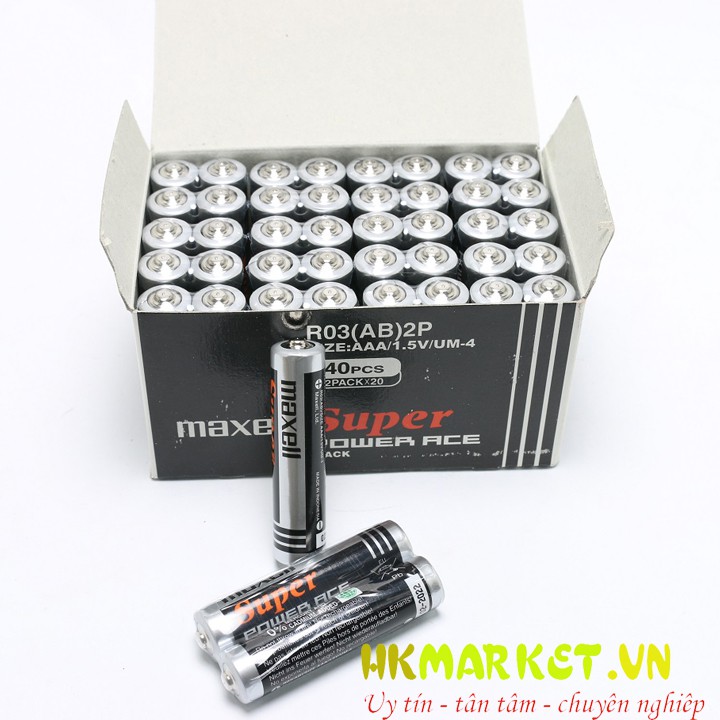 Hộp 40 viên pin tiểu (2a - 3a) Maxell