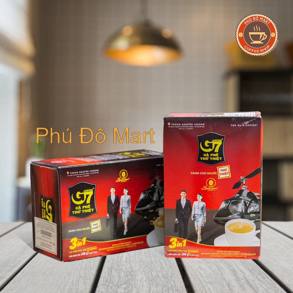 (Combo 2 hộp ) Cà phê hòa tan g7 3in1 hộp 18 gói và Legend Classic hộp 12 gói - Trung Nguyên