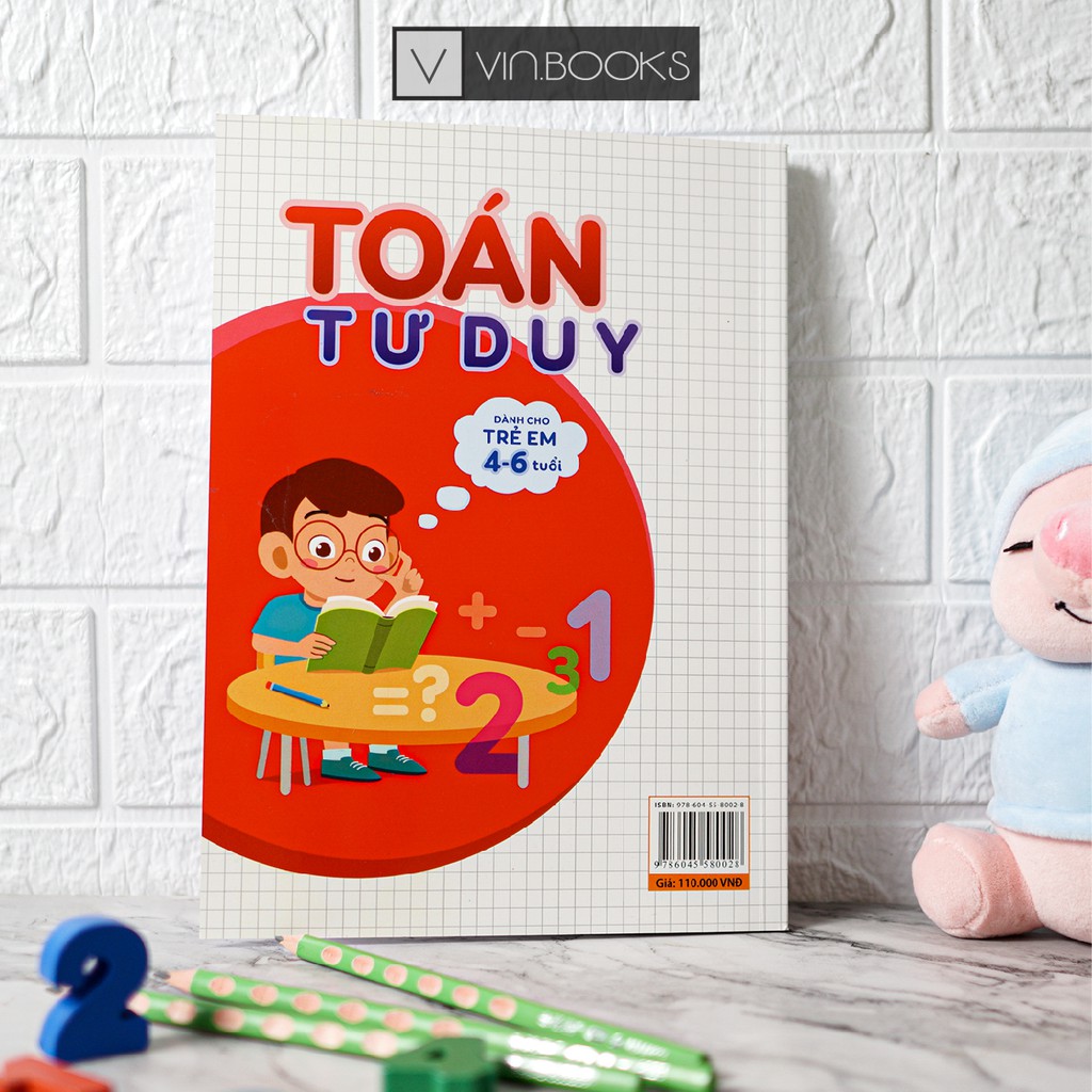 Sách - Toán Tư Duy Dành Cho Trẻ Em 4-6 Tuổi (Phiên Bản Mới)