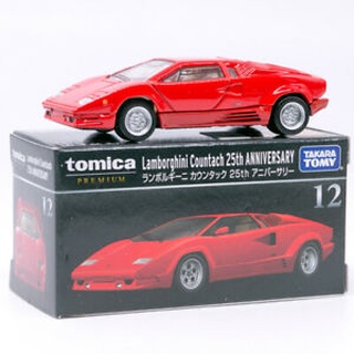 Mô hình xe Tomica Premium #12 Lamborghini Countach 25th Anniversary Red Diecast Car Model