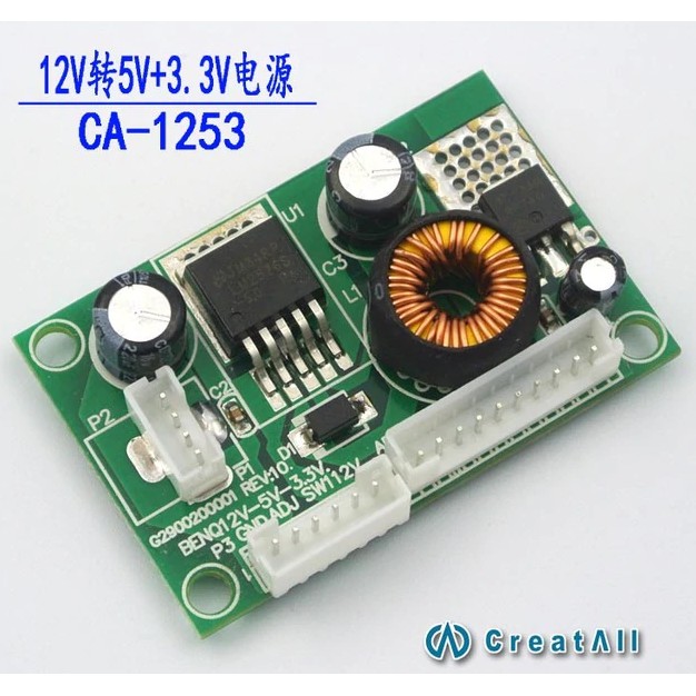 CA-1253 #D120533V Bo hạ áp 12V ra 5v và 3v3