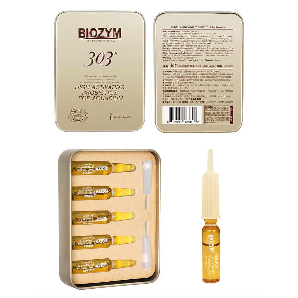 Vi Sinh Cao Cấp BIO Zym 303 Dành Cho Bể Cá , Bể Thuỷ Sinh