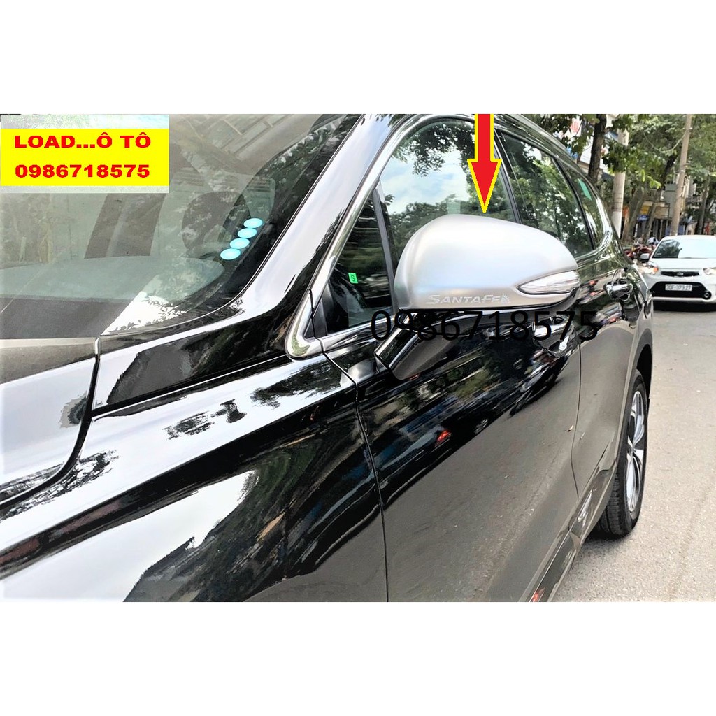 Ốp Gươnng Chiếu Hậu Xe Huyndai Santafe 2019-2021 Mẫu Bạc Mờ Cao Cấp Nhất Thị Trường
