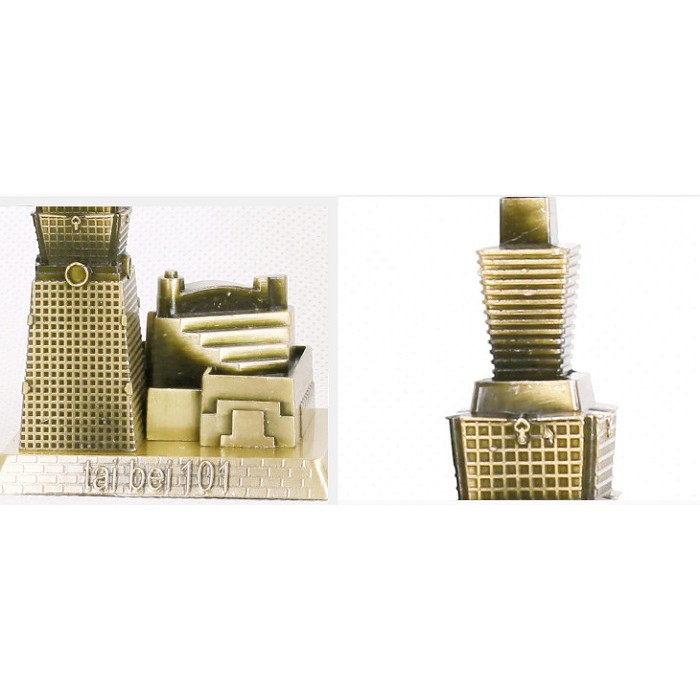 Mô hình tháp Taipei 101 ở Đài Loan, bằng hợp kim