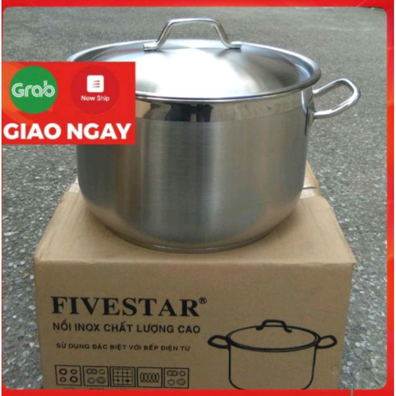 Nồi INOX Luộc Gà 3 Đáy Cao Cấp Five Star 26-28-30-32-36