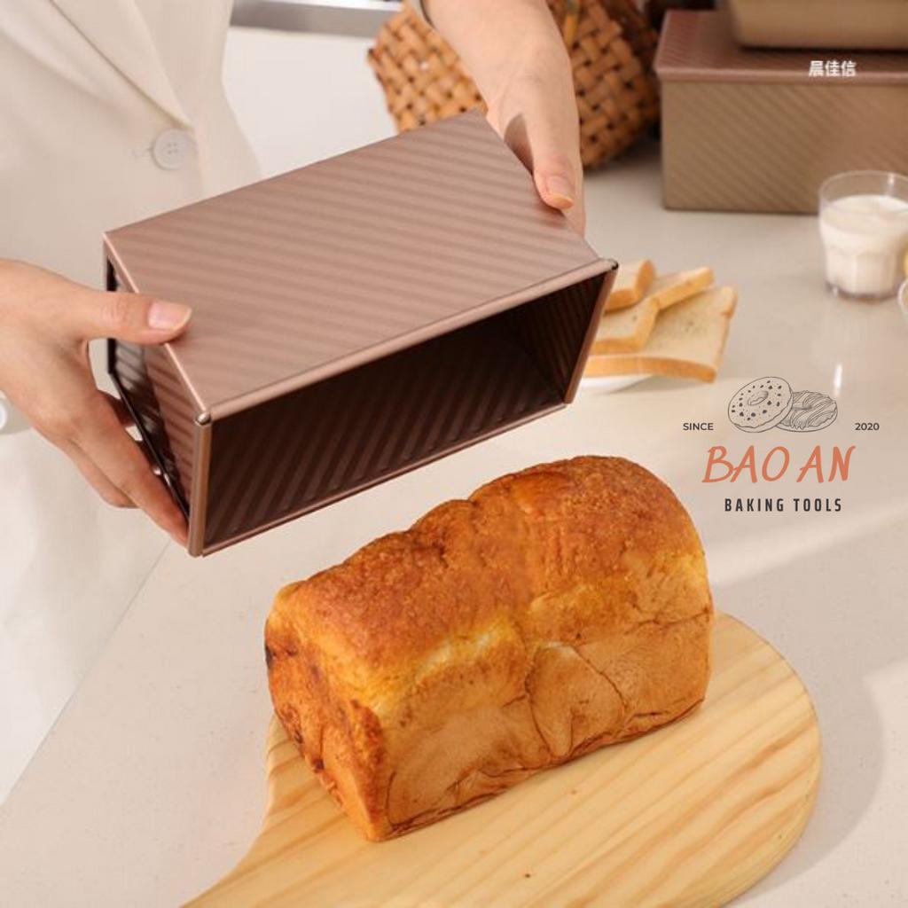 Khuôn bánh mì gối, bánh sandwich 250g - 450g bằng thép carbon chống dính