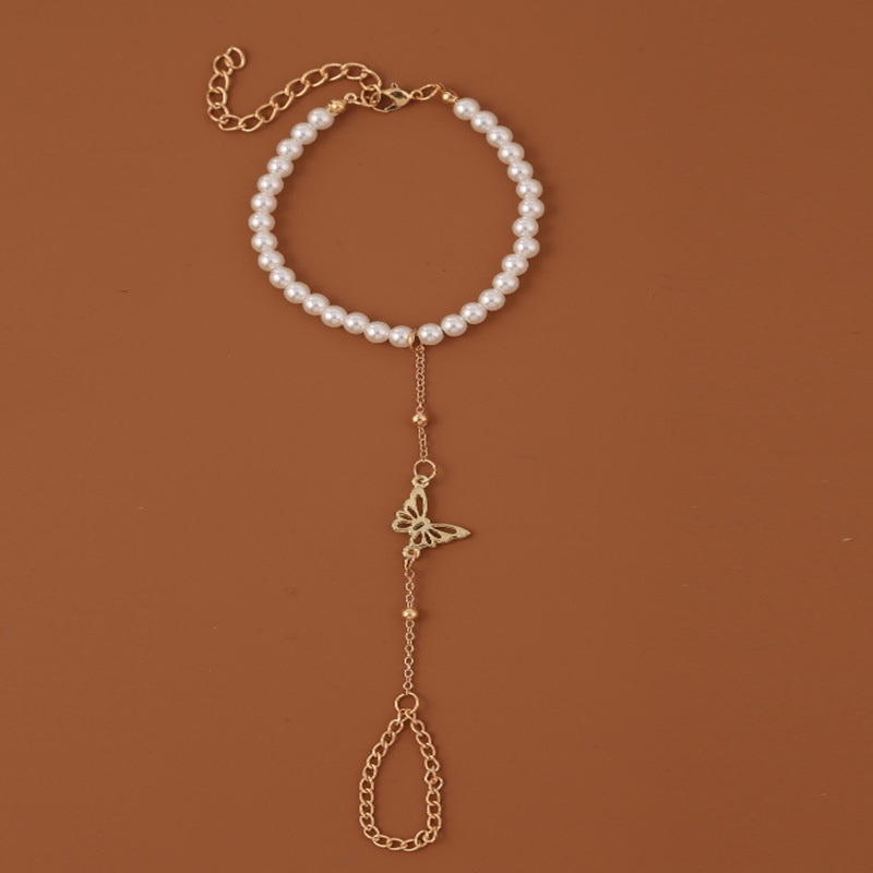 Vòng Tay Dây Xích Mặt Hình Bướm Đơn Giản Thời Trang Cho Nữ