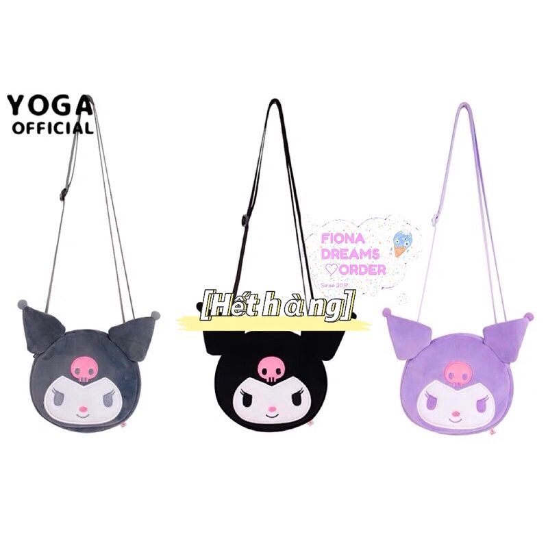Túi đeo chéo Kuromi nhiều màu ulzzang HẾT MÀU ĐEN
