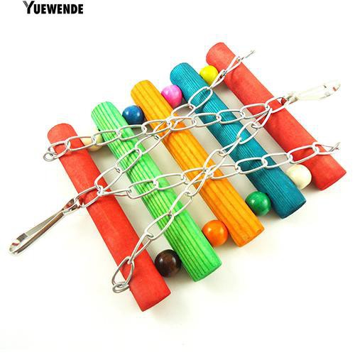 Xích đu đồ chơi gặm nhai treo lồng chim vẹt