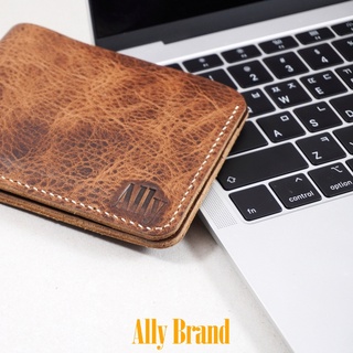 Ví Da Nam Ally Brand Da Bò Pullup Wax Handmade