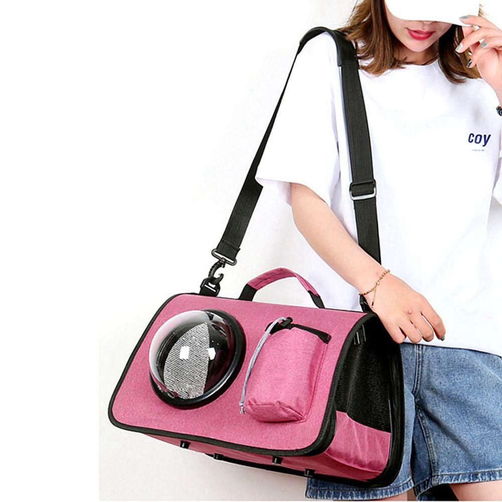 Giovanni 1 Túi Xách Vải Oxford Có Cửa Sổ Và Túi Bên Hông Thoáng Khí Đựng Thú Cưng Đi Du Lịch