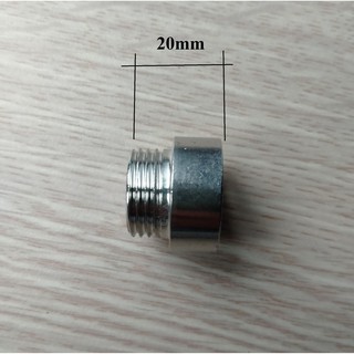 Nối hụt ngắn ren 21 (dài 2cm), Cà rá 27x21 (lơ thu 27x21) inox, Nối 2 đầu ren 21, Níp 21