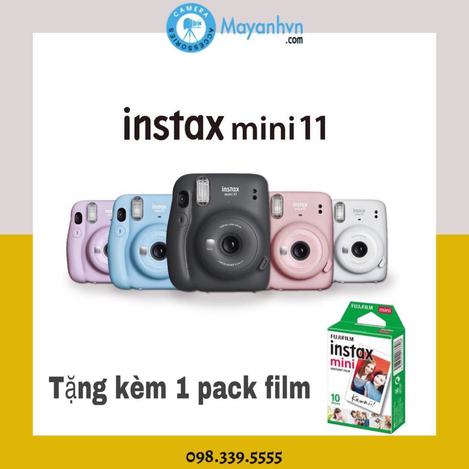 Instax Mini 11máy Chụp Ảnh Lấy Ngay Fujifilm Instax Mini 11 ( Chính Hãng Bảo Hành 12