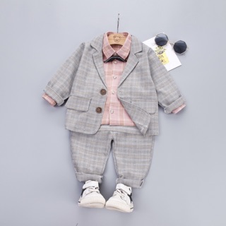 Set vest 3 món bé trai