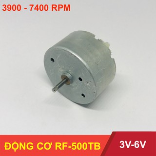Động cơ motor mô tơ mini DC 3V-6V loại RF-500TB tốc độ 3900-7500 vòng một phút - LK0102