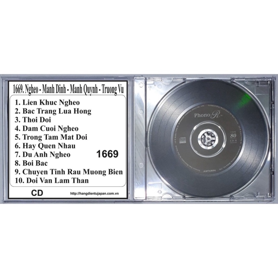Bộ 4 CD ca sĩ Trường Vũ ( 690 - 1669 )