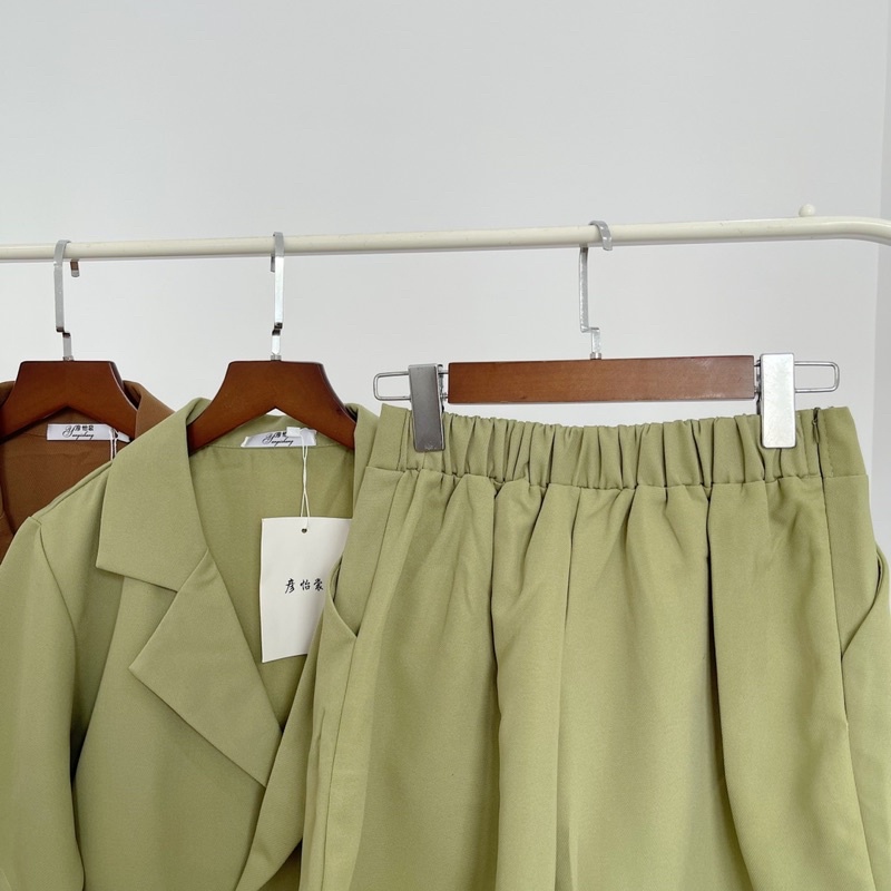 Set bộ vest style Hàn Quốc gam màu lạ hottrend